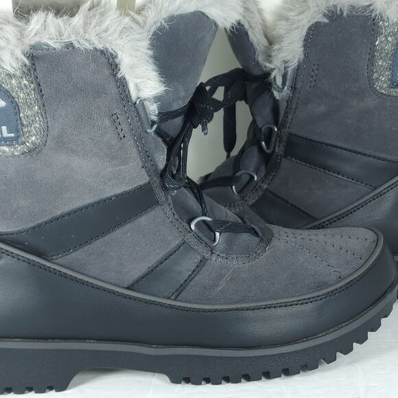 Sorel Women's TIVOLI II US10 Gray Suede Faux Fur Lined Winter Snow Boots - Picture 16 of 16